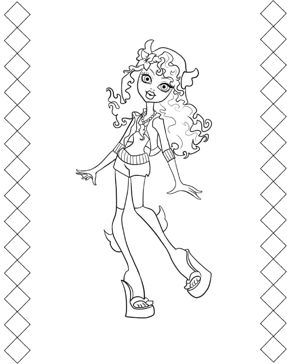 Monster High Color Page 2` Coloring Pages