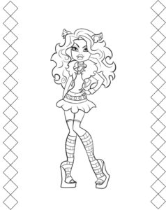 MonsterHighColorPageColoringPages
