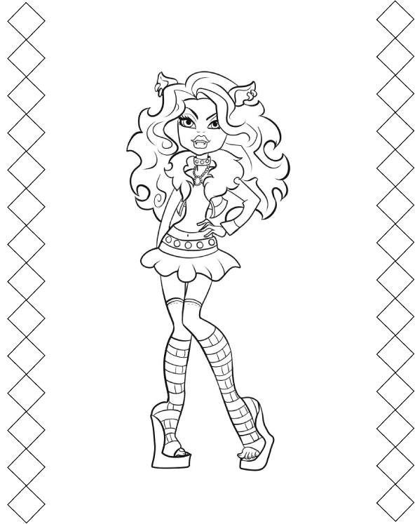 Monster High Color Page 4 Coloring Pages