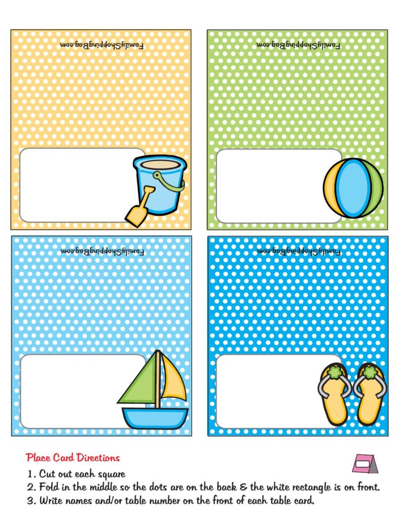 place cards  pdf