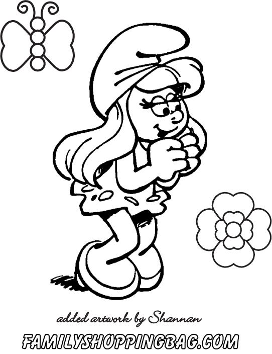 Smurfs Color Page 2 Coloring Pages