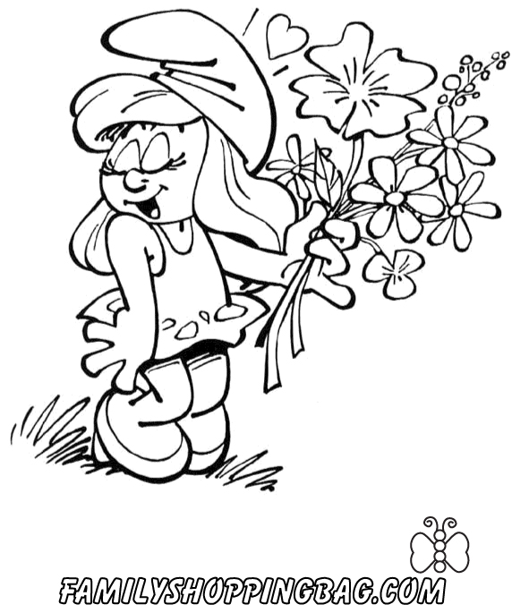 Smurfs Color Page 3 Coloring Pages
