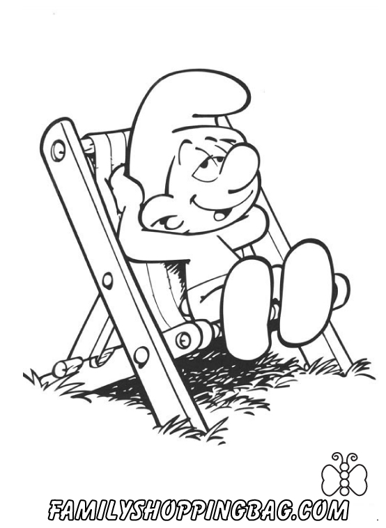 Smurfs Color Page 4 Coloring Pages
