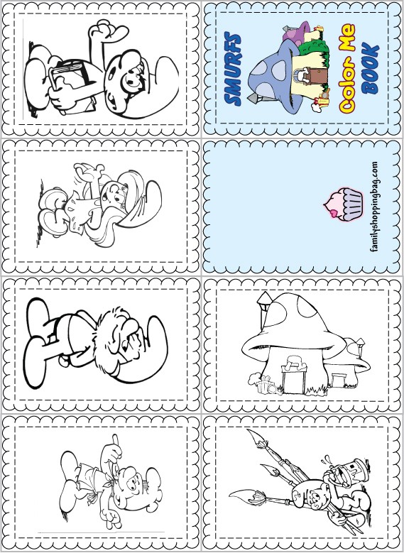 Smurfs Color Book Coloring Pages