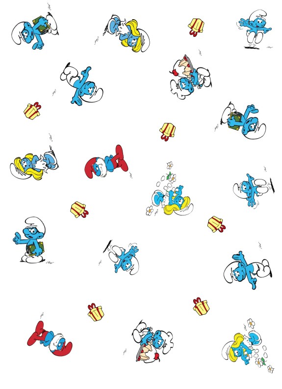 Smurfs Wrapping Paper Wrapping Paper
