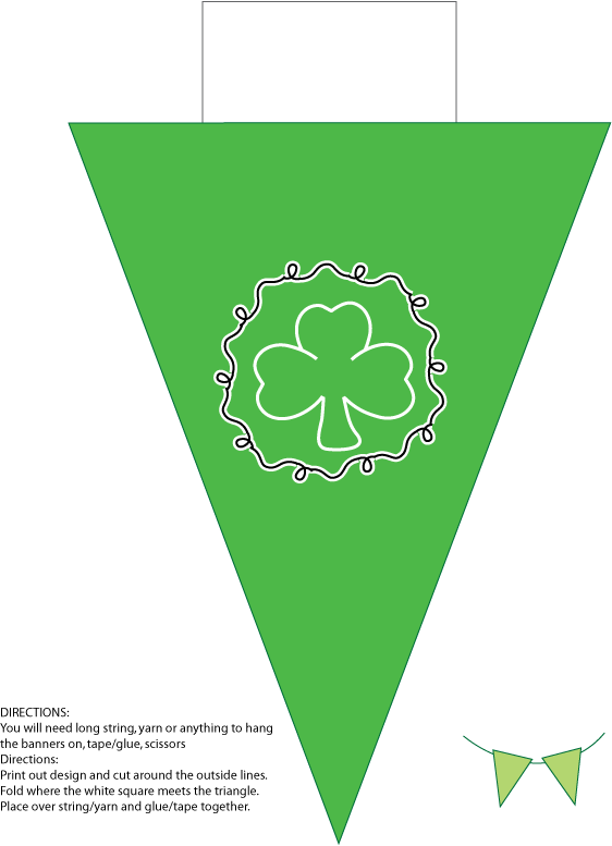 Clover Banner 2 Party Decorations
