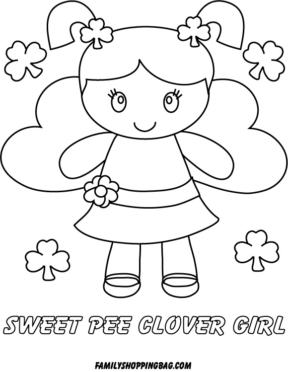 Sweet Clover Girl Coloring Pages