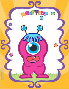 Monsters Party Wall Picture