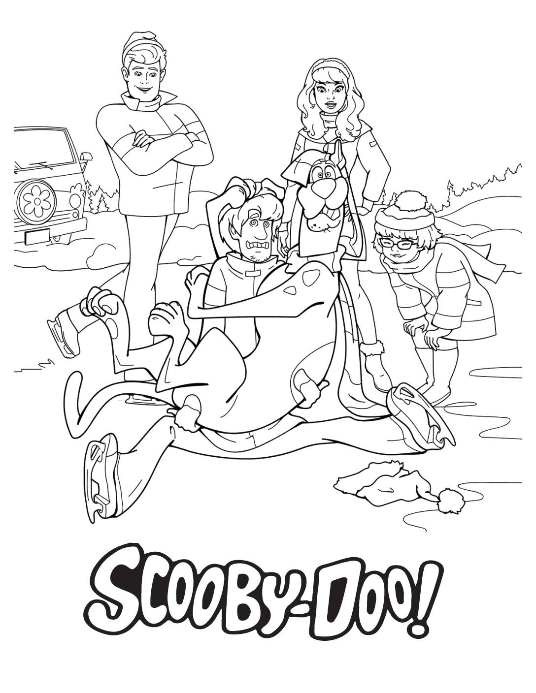 Coloring Page 5 Scooby Doo