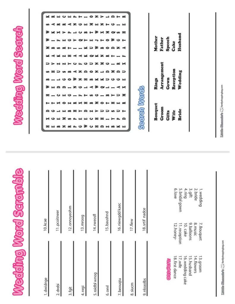 Wedding Activity Book A  pdf