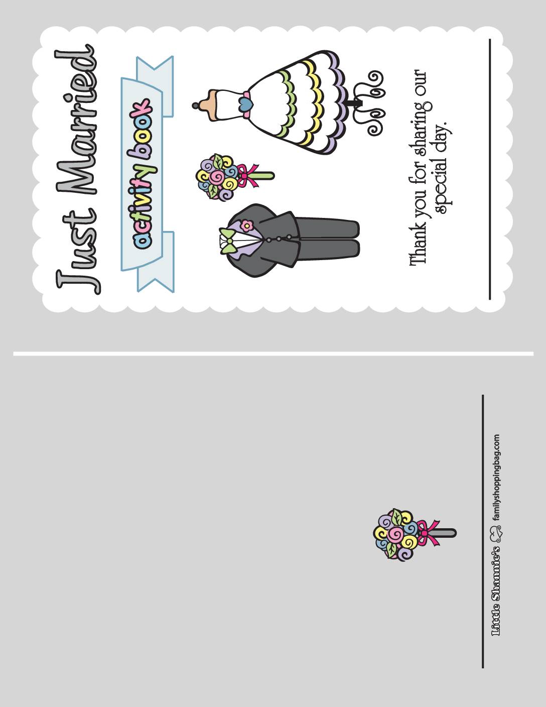 Wedding Activity Front Page 2 Activity Books