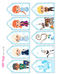 Lil Frozen Gift Tags