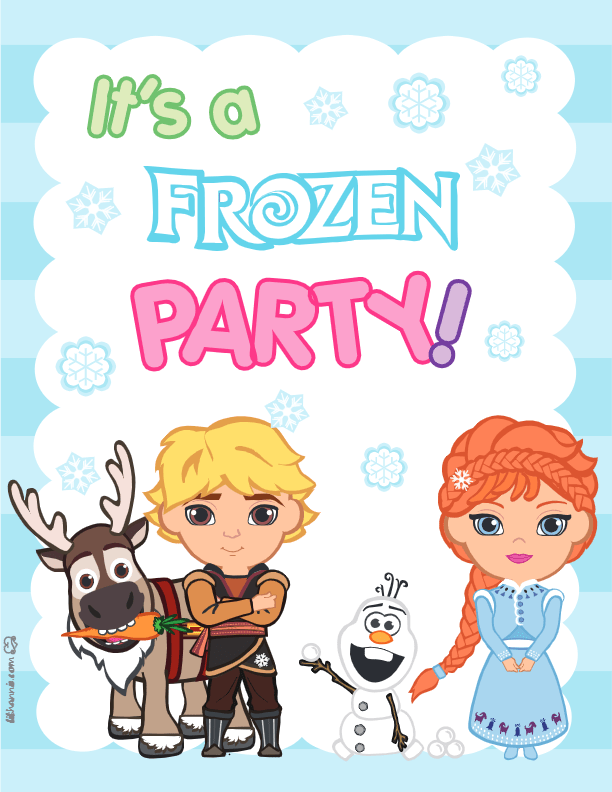 Lil Frozen Party Sign