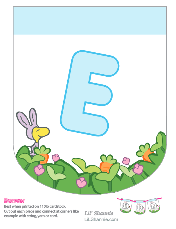 Easter Snoopy Banner E