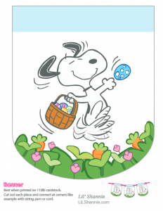 Easter Snoopy Banner