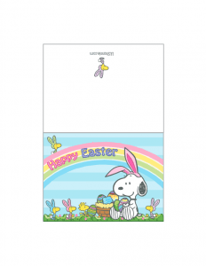 Easter Snoopy Greeting Card