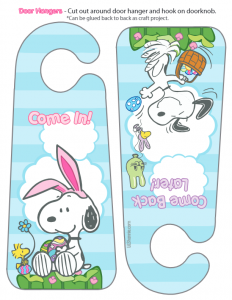 Easter Snoopy Door Hanger
