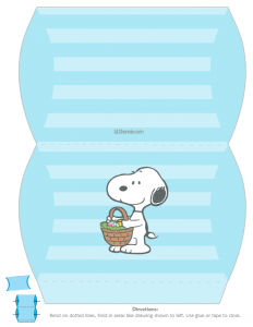 Easter Snoopy Med Favor Box