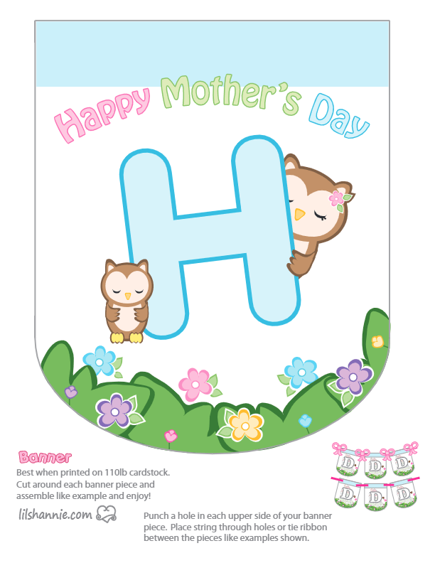 Mother's Day Love Banner H