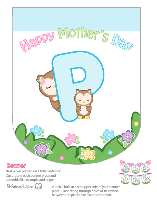 Mother's Day Love Banner P