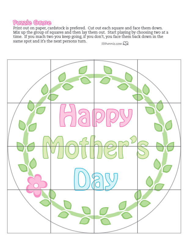 Mother's Day Love Puzzle Game