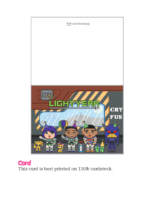 Lil Lightyear Card