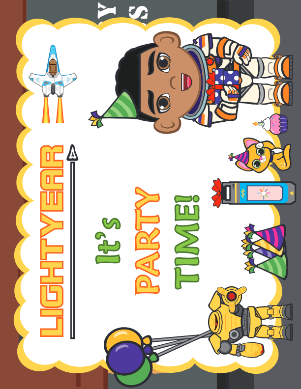 Lil Lightyear Party Sign