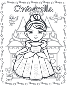 Cinderella Coloring Page